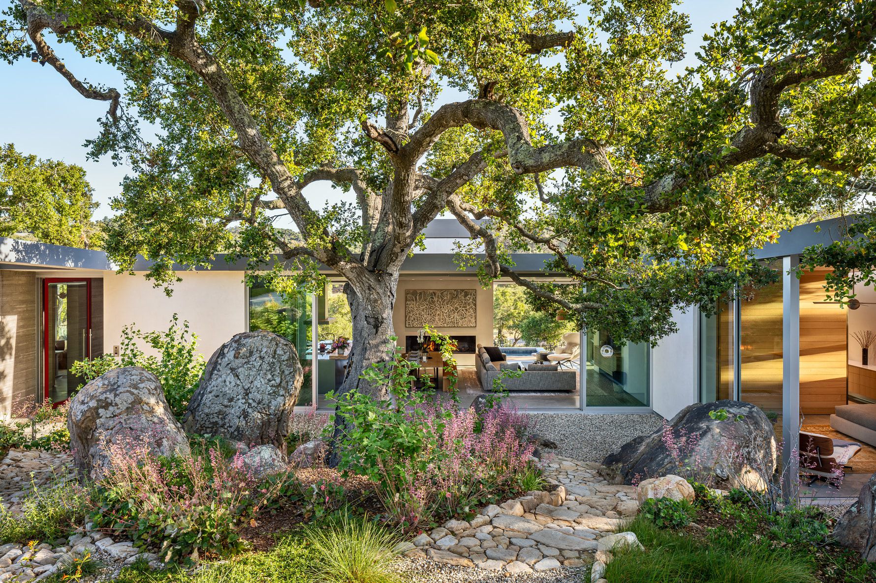 Santa-Barbara-Foothills-Residence-Modern-Exterior-Street-Daytime