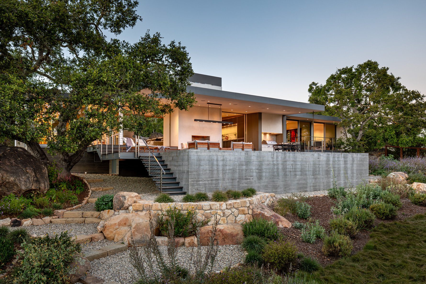 Santa-Barbara-Foothills-Residence-Modern-Pool-Concrete-Exterior