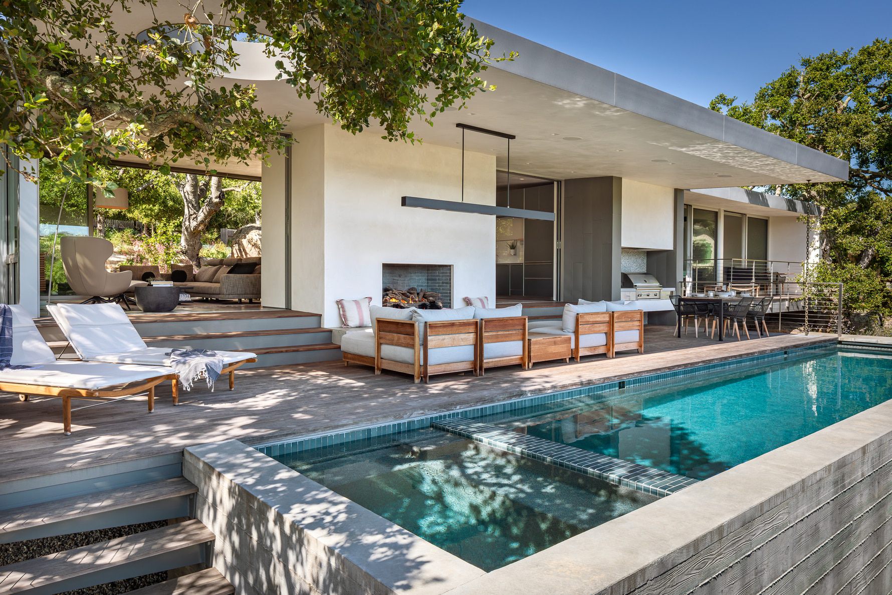 Santa-Barbara-Foothills-Residence-Exterior-Modern-Pool-Daytime