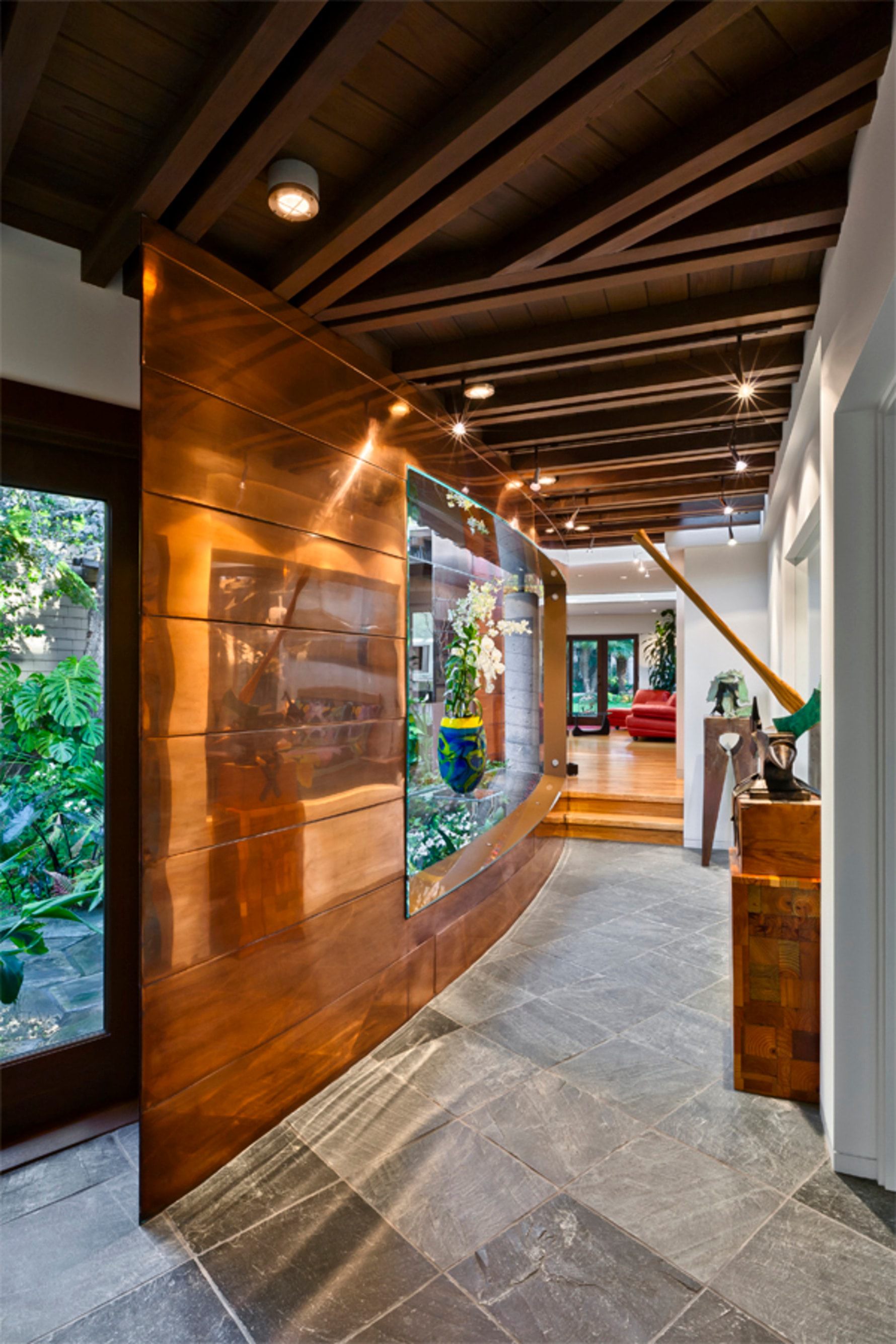 Handtmann-Residence-Copper-Siding-Hallway