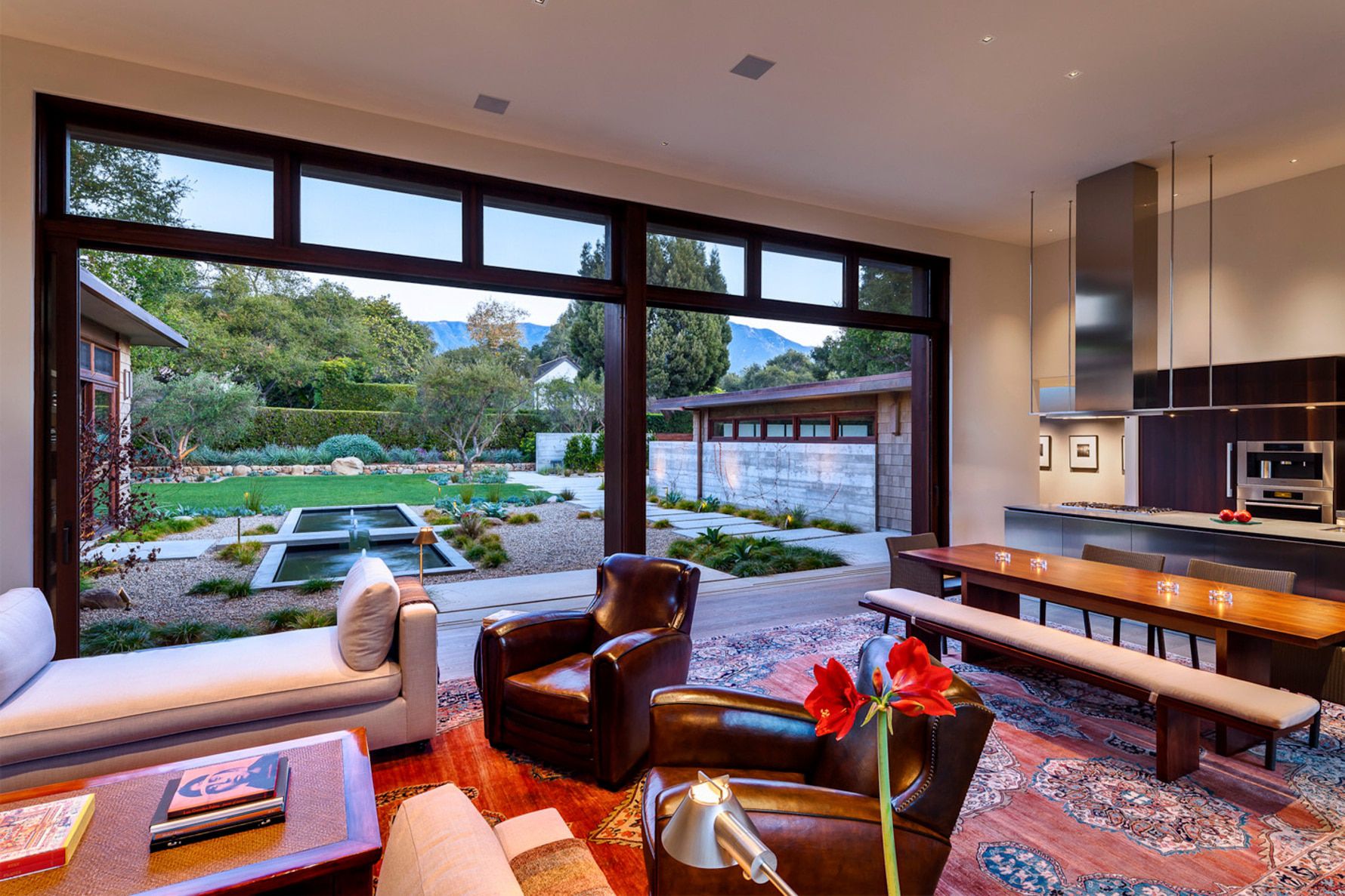 Thayer-Residence-Sliding-Patio-Doors-Water-Feature